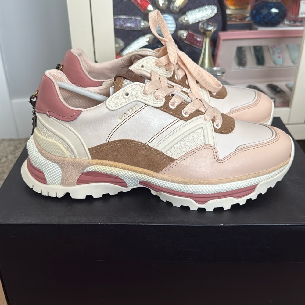 Coach shoes G3013 Runner Size 7.5，Leather Sneakers